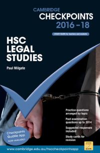 Book Cover for Cambridge Checkpoints HSC Legal Studies 2016-18 by Paul Milgate