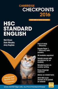 Book Cover for Cambridge Checkpoints HSC Standard English 2016 by Mel Dixon, kate Murphy, Amy Alrawi