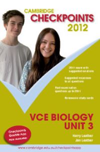 Book Cover for Cambridge Checkpoints VCE Biology Unit 3 2012 by Harry Leather, Jan Leather