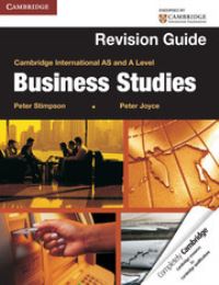 Book Cover for Cambridge International AS and A Level Business Studies. Revision Guide by Peter Stimpson, Peter Joyce