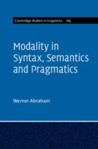 Book Cover for Modality in Syntax, Semantics and Pragmatics by Werner Abraham