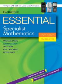 Book Cover for Essential Specialist Mathematics Third Edition Enhanced TIN/CP Version by Michael Evans, Josian Astruc, Neil Cracknell, Sue Avery, Peter Jones