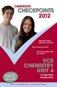 Book Cover for Cambridge Checkpoints VCE Chemistry Unit 4 2012 by Roger Slade, Maureen Slade