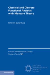 Book Cover for Classical and Discrete Functional Analysis With Measure Theory by Martin Buntinas