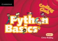 Book Cover for Python Basics. Level 1 by Chris Roffey