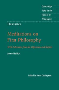 Book Cover for Meditations on First Philosophy by René Descartes
