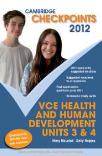 Book Cover for Cambridge Checkpoints VCE Health and Human Development Units 3 and 4 2012 by Mary McLeish, Sally Rogers