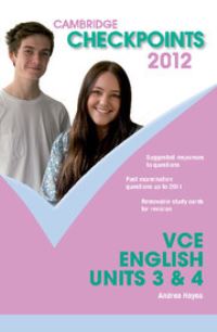 Book Cover for Cambridge Checkpoints VCE English Units 3 and 4 2012 by Andrea Hayes