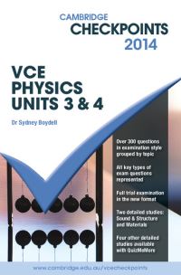 Book Cover for Cambridge Checkpoints VCE Physics Units 3 and 4 2014 by Sydney Boydell