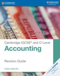 Book Cover for Cambridge IGCSE and O Level Accounting Revision Guide by Claire Merrills