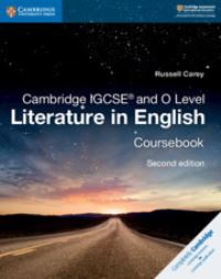 Book Cover for Cambridge IGCSE O Level Literature in English. Coursebook by Russell Carey