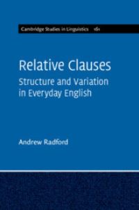 Book Cover for Relative Clauses by Andrew Radford