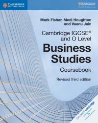 Book Cover for Cambridge IGCSE and O Level Business Studies. Coursebook by Mark Fisher, Medi Houghton, Veenu Jain