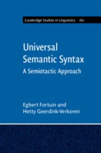 Book Cover for Universal Semantic Syntax by Egbert Fortuin, Hetty GeerdinkVerkoren