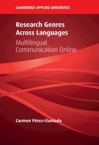 Book Cover for Research Genres Across Languages by Carmen PérezLlantada