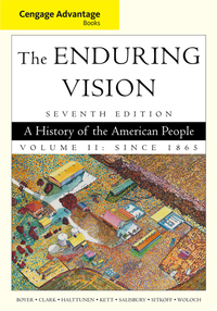 Book Cover for The Enduring Vision Volume 2 Since 1865 by Paul S Boyer