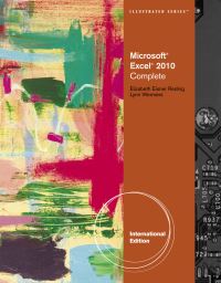 Book Cover for Microsoft Excel 2010 Illustrated by Elizabeth Eisner Reding, Lynn Wermers