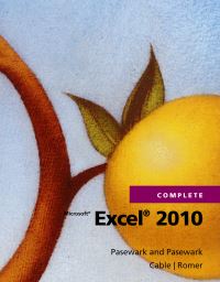Book Cover for Microsoft Excel 2010 Complete by Sandra Cable, Robin M Romer, Pasewark and Pasewark