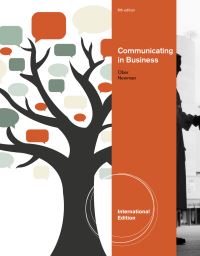 Book Cover for Communicating in Business by Scot Ober, Amy Newman
