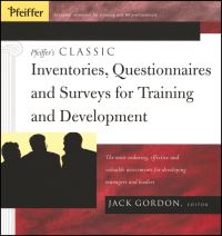 Book Cover for Pfeiffer's Classic Inventories, Questionnaires and Surveys for Training and Development by Jack Gordon