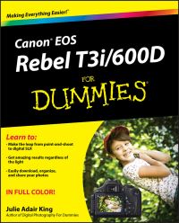 Book Cover for Canon EOS Rebel T3i/600D for Dummies by Julie Adair King