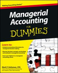 Book Cover for Managerial Accounting for Dummies by Mark P Holtzman