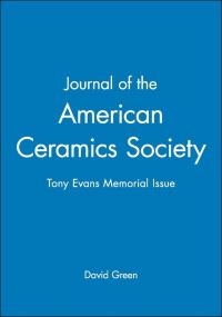 Book Cover for Journal of the American Ceramics Society by David Green