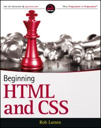 Book Cover for Beginning HTML & CSS by Rob Larsen