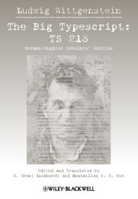 Book Cover for The Big Typescript, TS 213 by Ludwig Wittgenstein