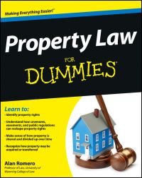 Book Cover for Property Law for Dummies by Alan Romero