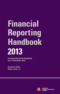 Book Cover for Financial Reporting Handbook 2013 + E-Text Registration Card by ICAA