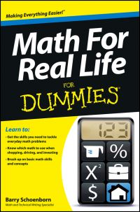 Book Cover for Math for Real Life for Dummies by Barry J Schoenborn