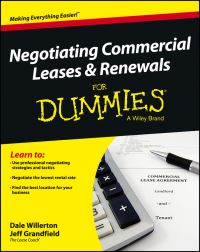 Book Cover for Negotiating Commercial Leases & Renewals for Dummies by Dale R Willerton, Jeff Grandfield