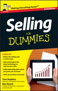 Book Cover for Selling for Dummies by Tom Hopkins, Ben Kench