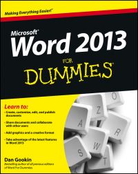 Book Cover for Word 2013 for Dummies® by Dan Gookin