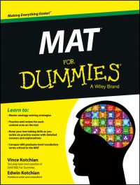 Book Cover for MAT for Dummies by Vince Kotchian, Edwin Kotchian