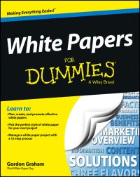Book Cover for White Papers for Dummies by Gordon Graham