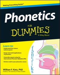 Book Cover for Phonetics for Dummies by William F Katz