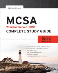 Book Cover for MCSA Windows Server 2012 Complete Study Guide by William Panek