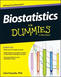 Book Cover for Biostatistics for Dummies by John Pezzullo