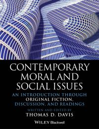 Book Cover for Contemporary Moral and Social Issues by Thomas D Davis