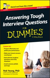 Book Cover for Answering Tough Interview Questions for Dummies® by Rob Yeung