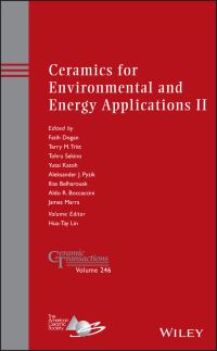 Book Cover for Ceramics for Environmental and Energy Applications II by Pacific Rim Conference on Ceramic and Glass Technology, American Ceramic Society
