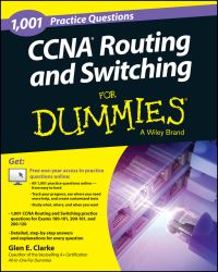 Book Cover for 1,001 CCNA Routing and Switching Practice Questions for Dummies by Glen E Clarke