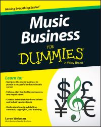 Book Cover for Music Business for Dummies by Loren Weisman