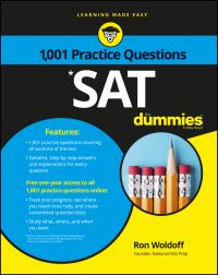 Book Cover for 1,001 SAT Practice Problems for Dummies by Ron Woldoff