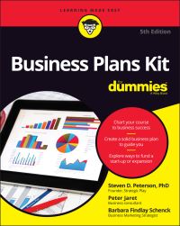Book Cover for Business Plans Kit for Dummies by Steven Peterson, Peter E Jaret, Barbara Findlay Schenck