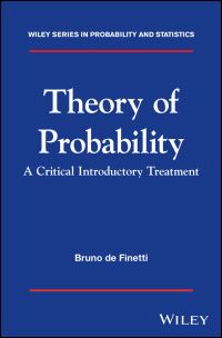 Book Cover for Theory of Probability by Bruno De Finetti