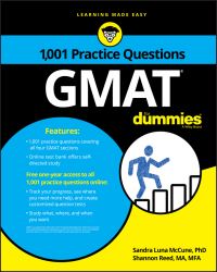 Book Cover for 1,001 GMAT Practice Questions by Sandra K McCune, Shannon Reed