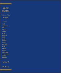 Book Cover for Organic Reactions, Volume 97 by Scott E Denmark